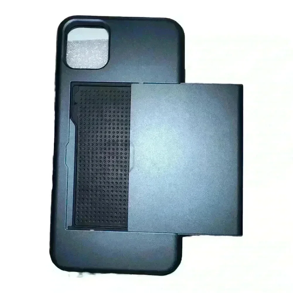 IPhone 11‎ Pro Max Blue Shockproof Hidden Card Slot Phone Case